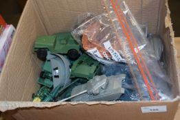 A large quantity of 1970s-1980s plastic toy soldiers, vehicles, weaponry and accessories.