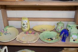 Mixed Lot: Various Carlton ware dishes, toast rack, vases etc