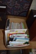 Box of various assorted maps