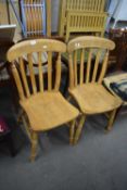 Pair of 20th Century kitchen chairs