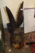 Chainsaw art model of an eagle