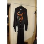 Modern Oriental dressing gown with dragon detail