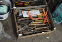 Large box of various assorted tools