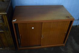 Two sliding door wooden cabinet