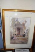 After Sir William Russell Flint, coloured print, framed and glazed