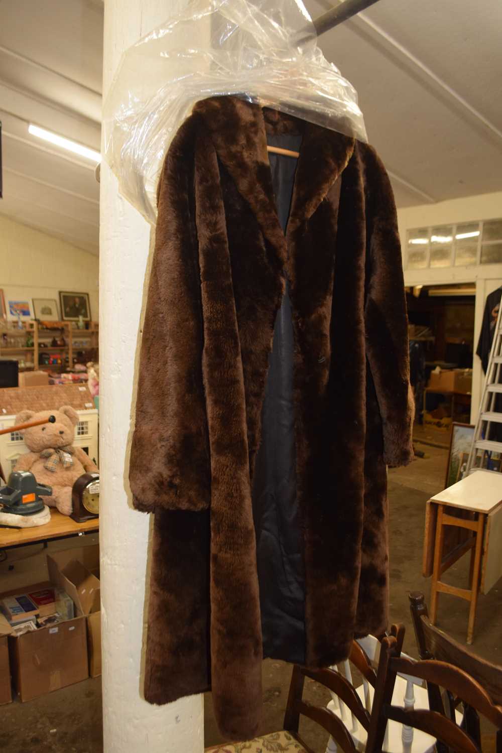 Fake fur coat