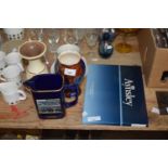 A mixed lot to include a Martell 1993 Grand National jug plus various other assorted ceramics,