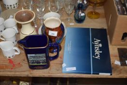 A mixed lot to include a Martell 1993 Grand National jug plus various other assorted ceramics,