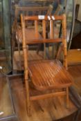 Child's bamboo chair, 60cm high