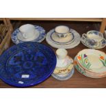 Mixed Lot: Various assorted tea and dinner wares, Middle Eastern pottery bowl etc