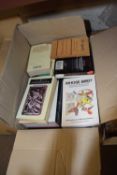 Box of paper backs, literature and ornithology interest