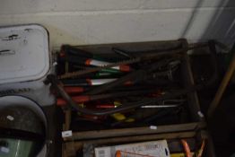 Large box of various assorted tools
