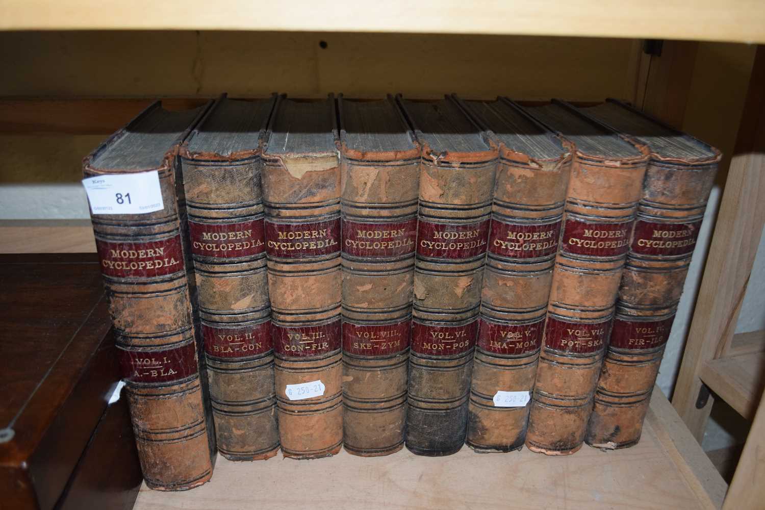 Quantity of The Modern Encyclopaedia, published by Gresham 1901, vols 1 to 9