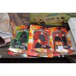 A trio of Dr Who figurines in original boxes to include: - Judoon Trooper - Auton Twins - Auton