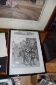 Mixed Lot: The Times Atlas of the World, framed London Illustrated News pictures and other