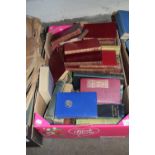 Box of hardback books mainly historical including Operations on the French War by William Pitt