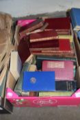 Box of hardback books mainly historical including Operations on the French War by William Pitt