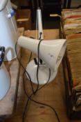 Modern angle poise desk lamp in white
