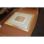 Head and shoulders portrait of a 19th Century lady, unsigned, gilt framed