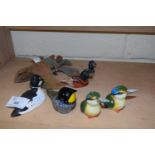 Mixed Lot: Various assorted small model birds