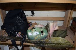 Modern mask and other assorted items