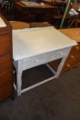 20th Century cream painted single drawer side table
