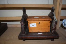 Small wooden bookcase and box