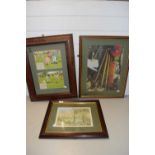 Three assorted framed prints