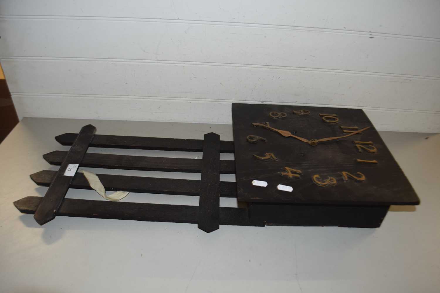 Retro oak wall clock