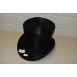 Vintage black top hat