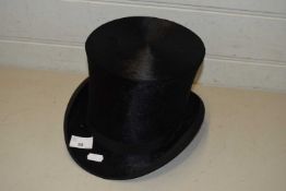 Vintage black top hat