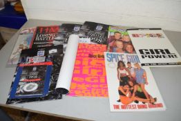 Quantity of various Spice Girls books and magazines