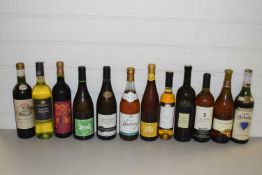 Mixed Lot: Twelve various bottles of assorted wine and others