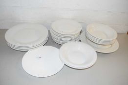 Quantity of white glazed dinner wares