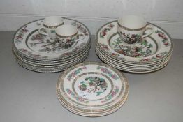 Quantity of Indian Tree pattern table wares