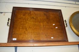 Rectangular wooden serving tray