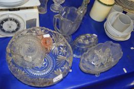 Mixed Lot: Various pressed glass wares