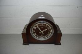 Enfield oak cased mantel clock