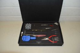 Case of small precision tools for clock or watch making