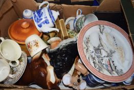 Box of assorted ceramics