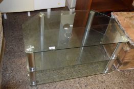 Glass television stand