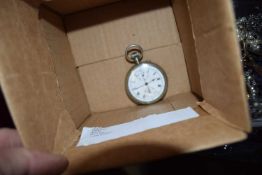 Early 20th Century pocket watch in silver plated case