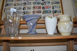 Mixed Lot: Various assorted vases, Jasper style jug etc