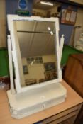 Cream painted dressing table mirror