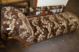 Late Victorian chaise longue, for re-upholstery