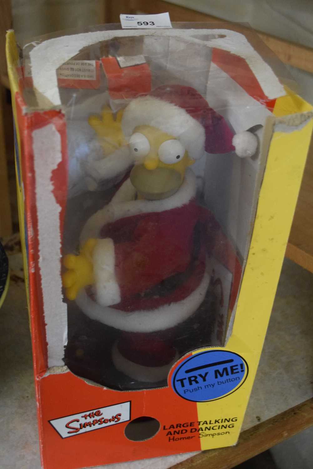 Large talking and dancing Homer Simpson model