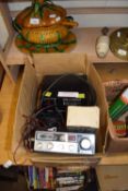 Vintage CB radios together with power supply and accessories
