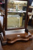 Late Victorian mahogany dressing table mirror