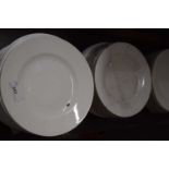 Quantity of modern white side plates