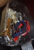 Box of various assorted costume jewellery